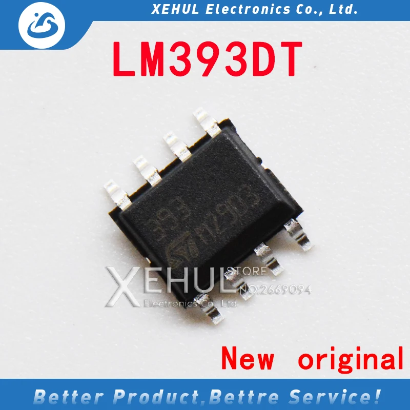 10 шт./50 шт./100 шт./500 шт. LM393DR LM393DR2G LM393DT SOP-8 низкомощный двухканальный чип компаратора напряжения, новый оригинал