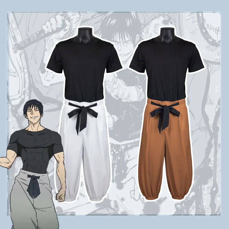 Fushiguro Toji костюм для косплея комплект одежды боевых искусств событие аниме манга