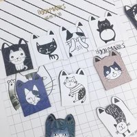 12 pcspack magnetic bookmark kawaii cat bookmarks anime school supplies stationery for reading studying gifts book accessories