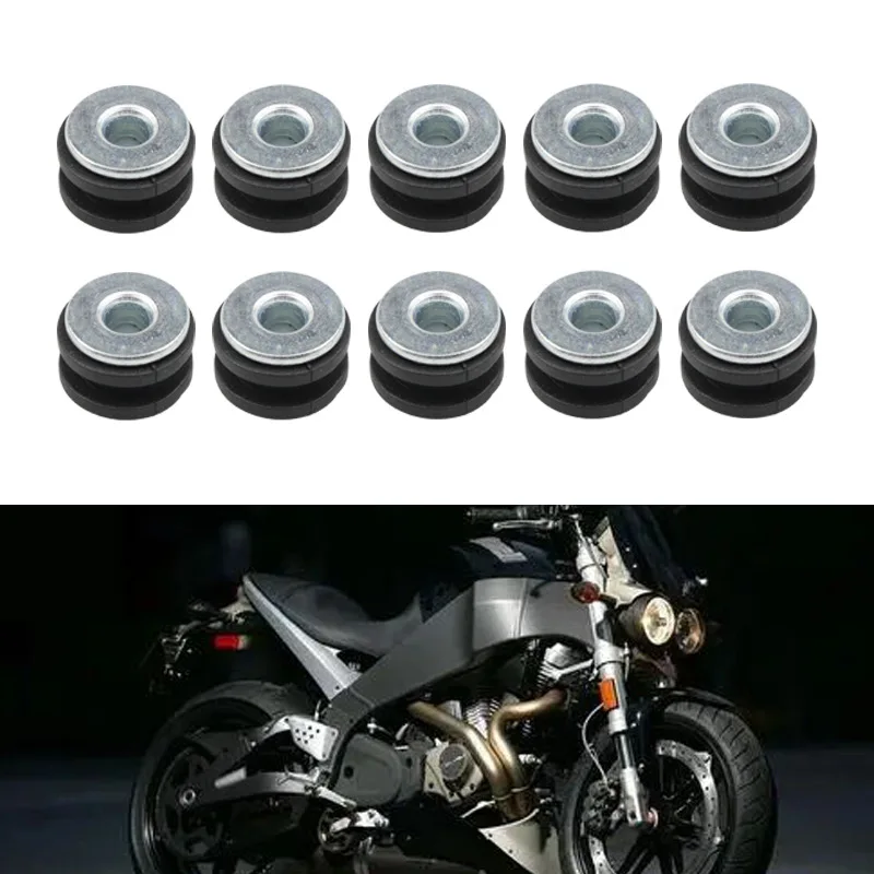 

20PCS motorcycle rubber gasket rubber buckle bolt assembly M6 fairing bolt pressure relief pad set