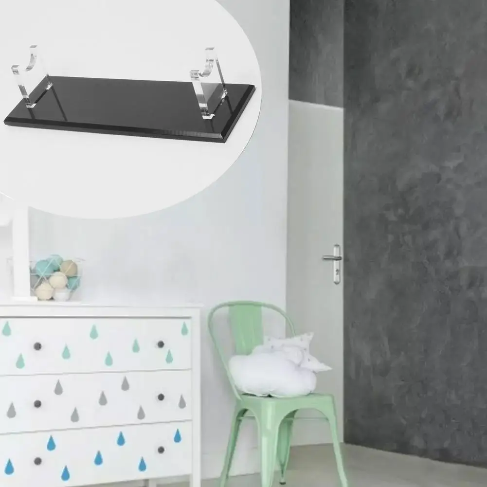 

1 Прозрачная/черная акриловая световая подставка, декоративный демонстрационный держатель для меча, простая установка, 24,8*7,9*6 см