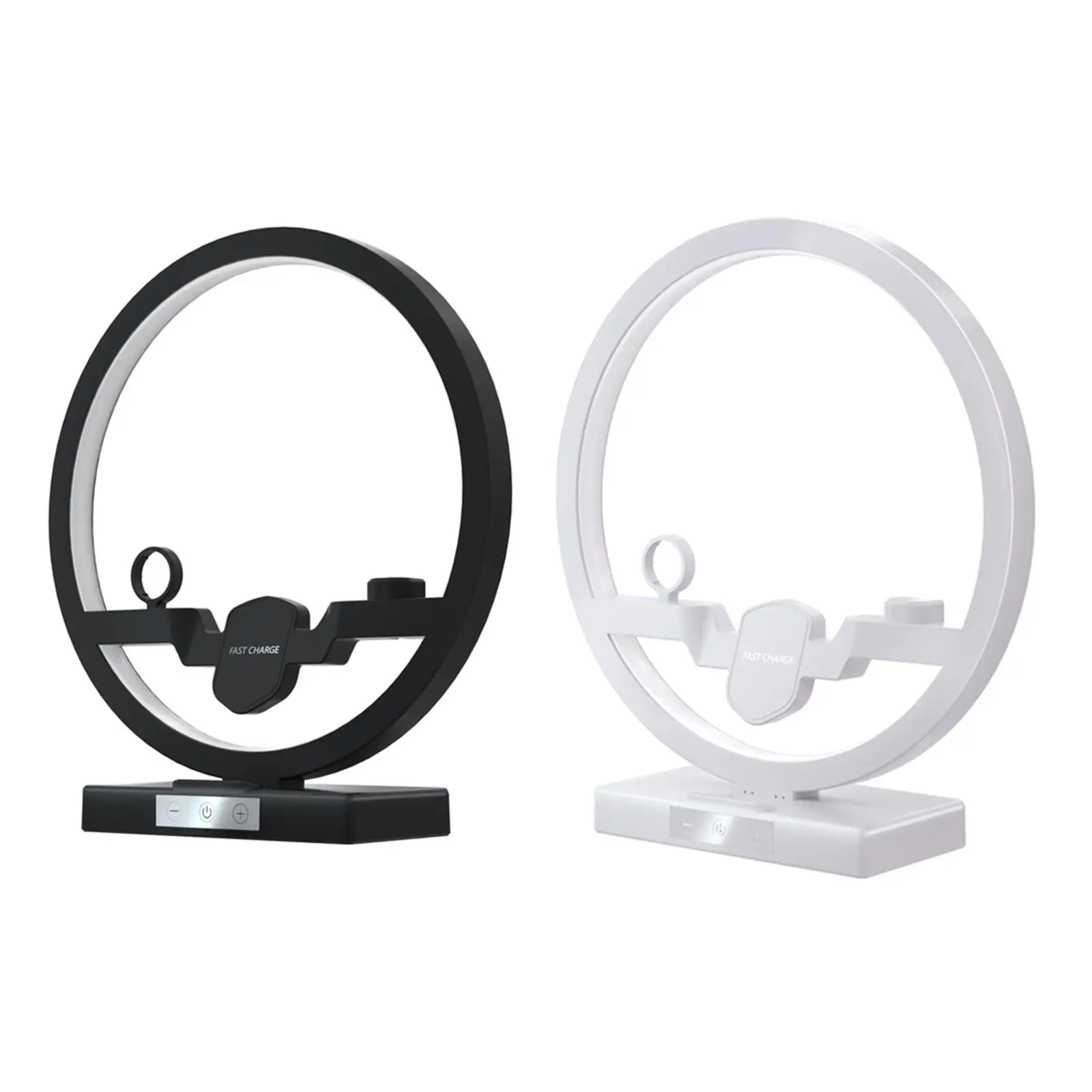 

Night Light Fast Wireless Charger Table Lamp LED Phone Holder for Nursery Bedside Home Decor Bedroom