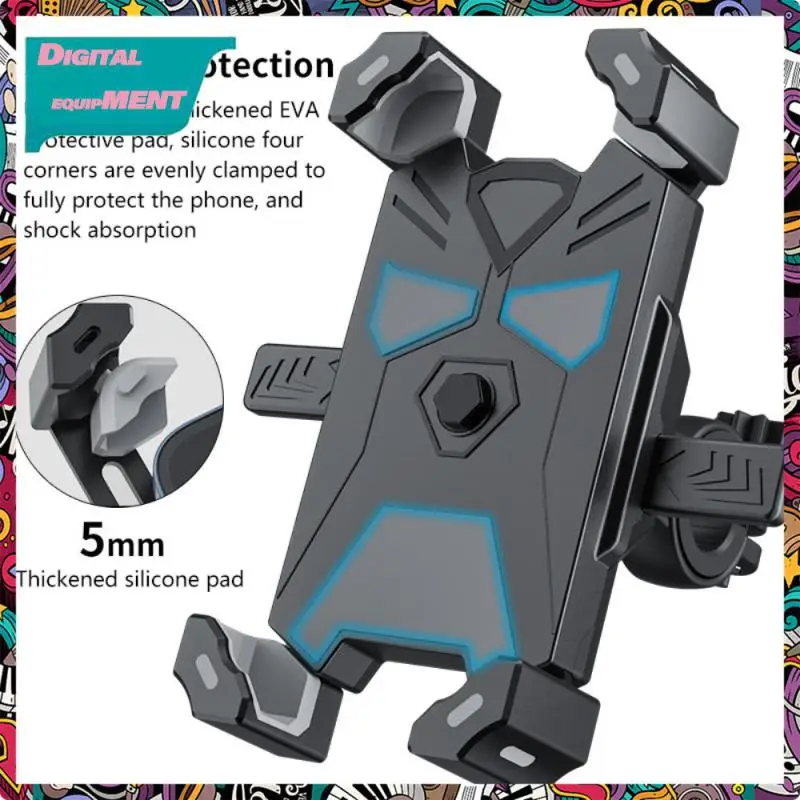 

Rotatable Bicycle Mobile Phone Holder Anti-slip Phone Holder Gps Universal Navigation Bracket Mobile Phone Holder New