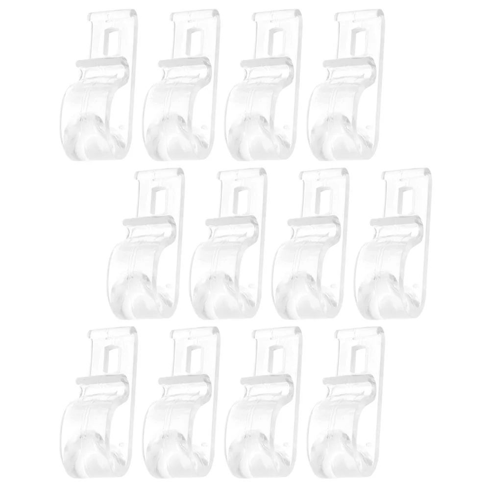 

12 Pcs Decorative Curtains Blind Cord Holder Window Blind Hook Clear Curtain Clips Curtain Hangers Clips
