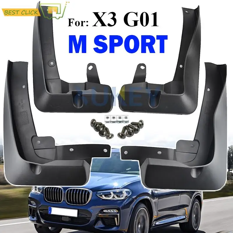 

Комплект передних и задних брызговиков для BMW X3 G01 M sport 2018 2019 2020 2021, автомобильные брызговики, брызговики, брызговики, крыло