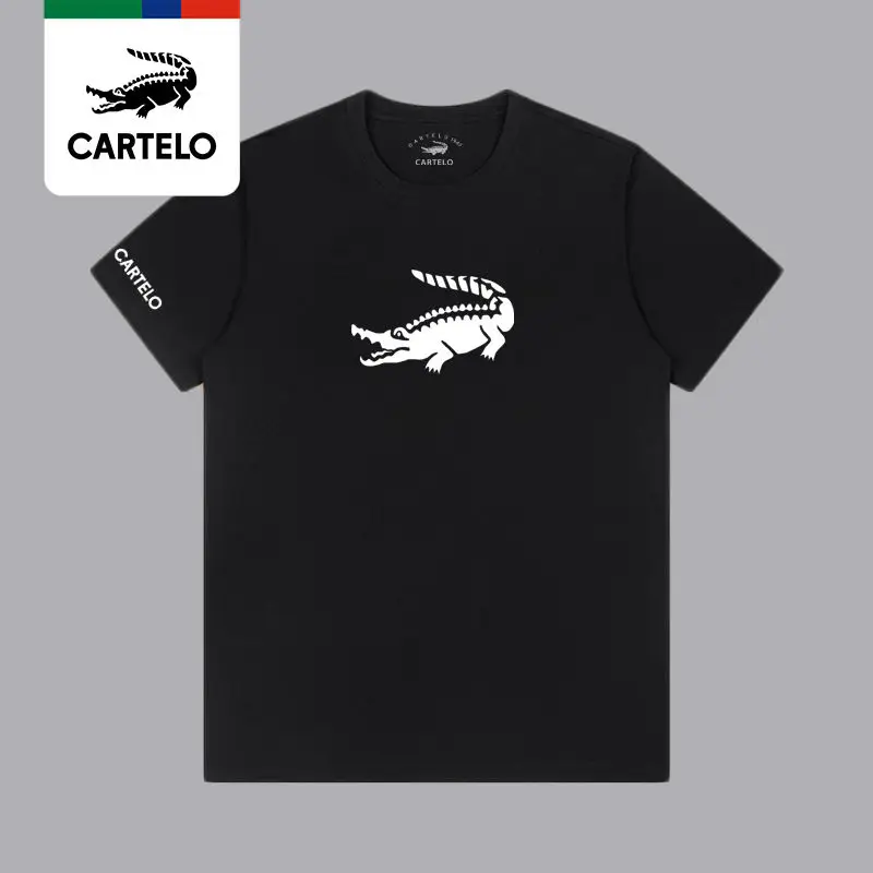 

CARTELO Tees Men's Printed Round Neck Short Sleeve All-match T-shirt S-4XL