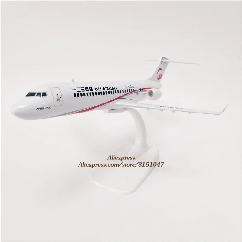 

20cm Air China Eastern OTT Airlines ARJ21-700 B-123A Airways Airplane Model Alloy Metal Model Plane Diecast Aircraft