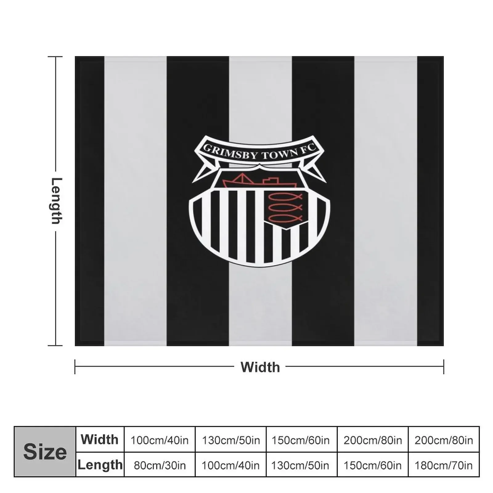 Grimsby Town FC плед флис