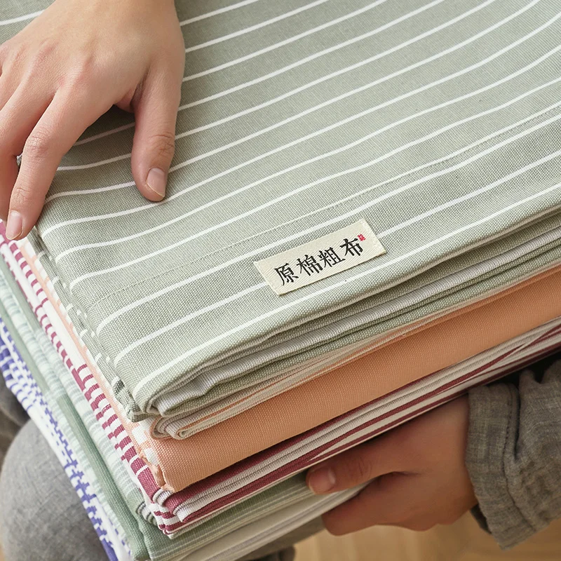 00% Cotton Old Coarse Cloth Bed Sheet Single Pure Pillowcase Three-Piece Quilt Double .8 M2 M Thickened