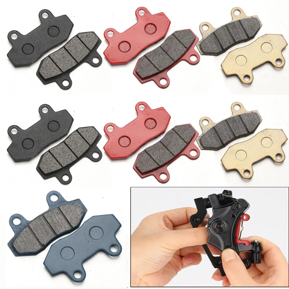

1 pair Motorcycle Brakes Front Rear Disc Brake Pads Shoes for 50cc 125cc 150cc 250cc CBX CBR CRF CTCT CBX Scooter Moped