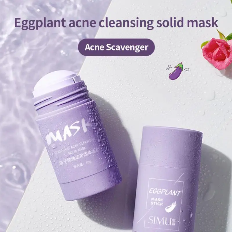 

Silk Screen Green Tea Oil Control Cleansing Mask Mud Mask Smearing Disposable Solid Mask Eggplant Moisturizing Mask Stick