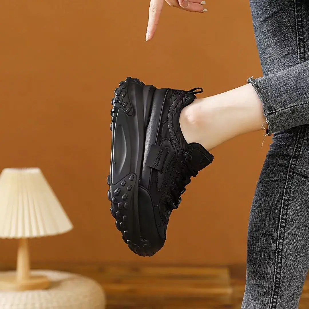 Women Flats Sports Shoes Platform Running Sneakers Spring Autumn New Trend 2023 Casual Thick Walking Shoes Fashion Women Mujer