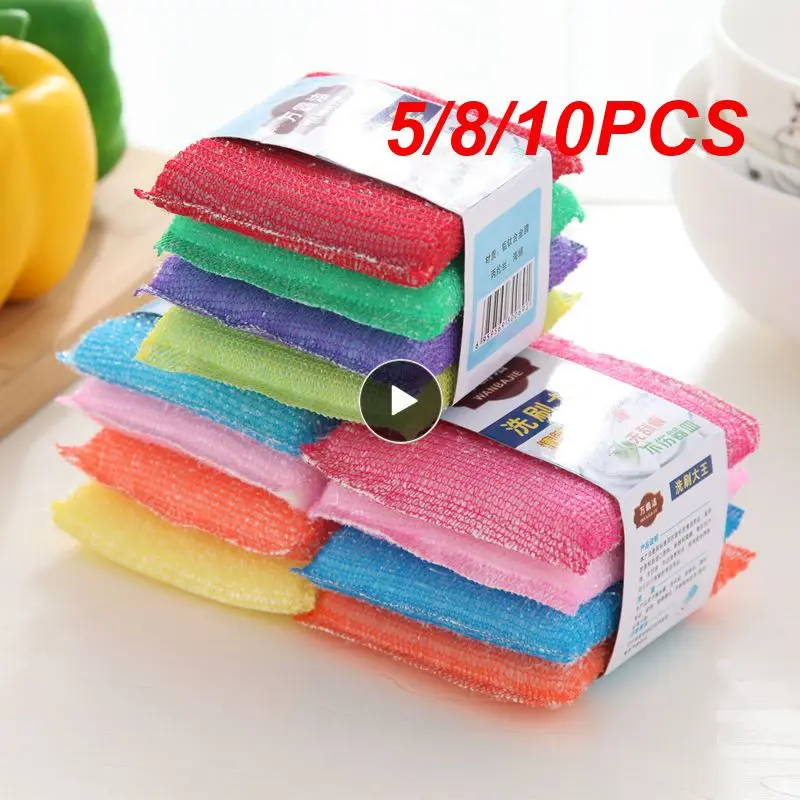 

5/8/10PCS Household Sponge Home Kitchen Cleaning Brush Washing Pan Scrub Sponges For Dishwashing Kitchen Accessories Gadget Sets