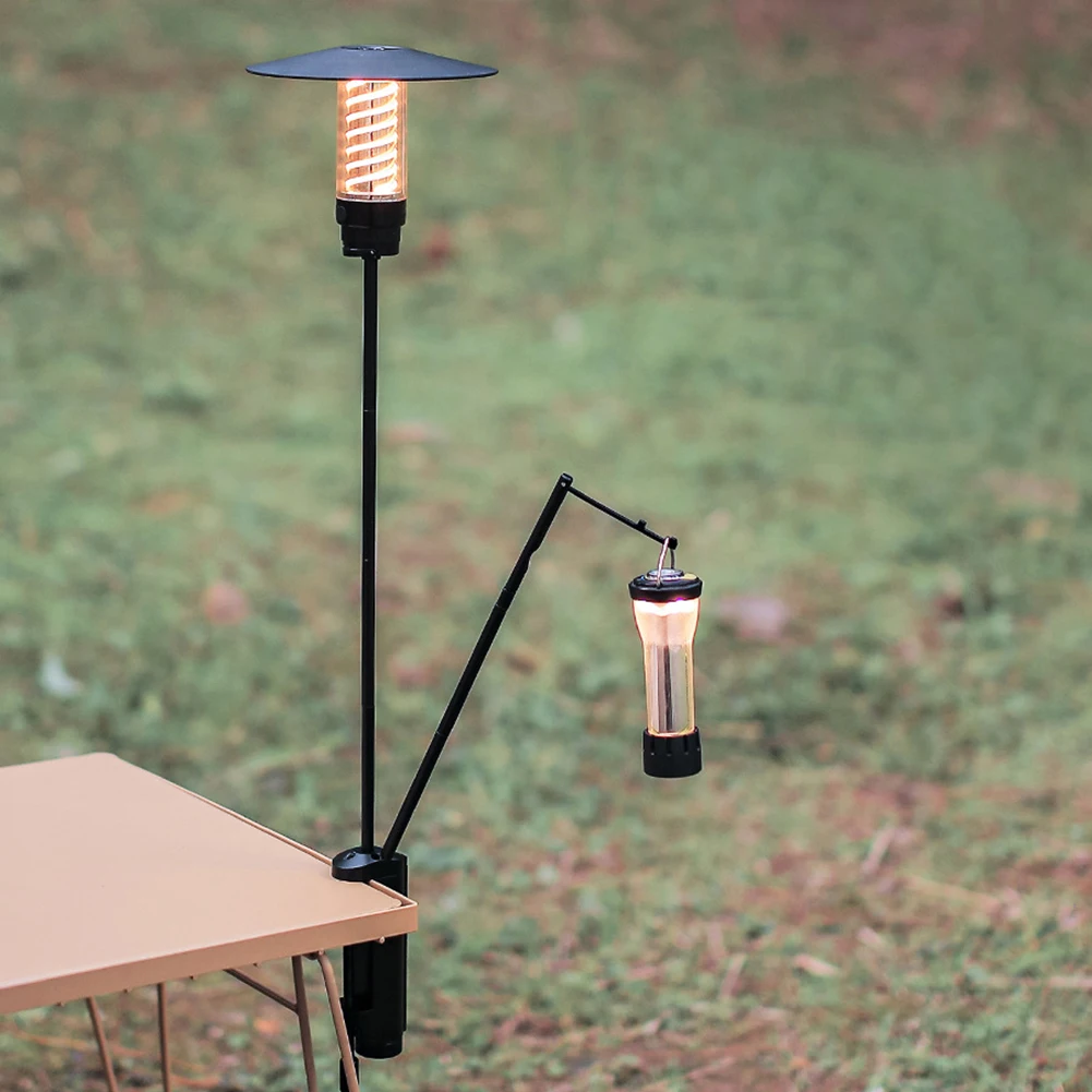 

Светильник фиксирующая подставка, многофункциональный держатель для кемпинга, кронштейн из алюминиевого сплава с резьбой 1/4 для пеших прогулок, рыбалки, кемпинга