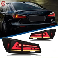 hcmotion led tail lights for lexus is250 is350 isf is220d 2006 2013 auto back rear lamp drl signal light assembly