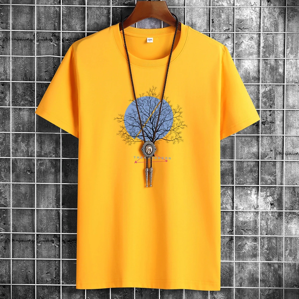 

Men's T-shirt Short Sleeve T-shirt Men's Summer Tops Tees Harajuku Printing Loose Shirt Men Bottoming Shirt Top Clothes 2022 New