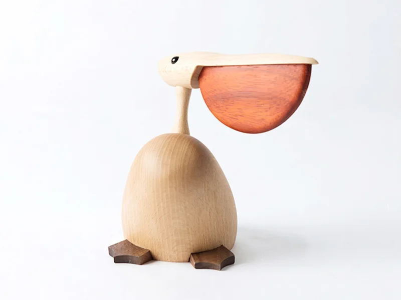 Украшения Пеликан поделки из цельного дерева деревенский стиль настоящие