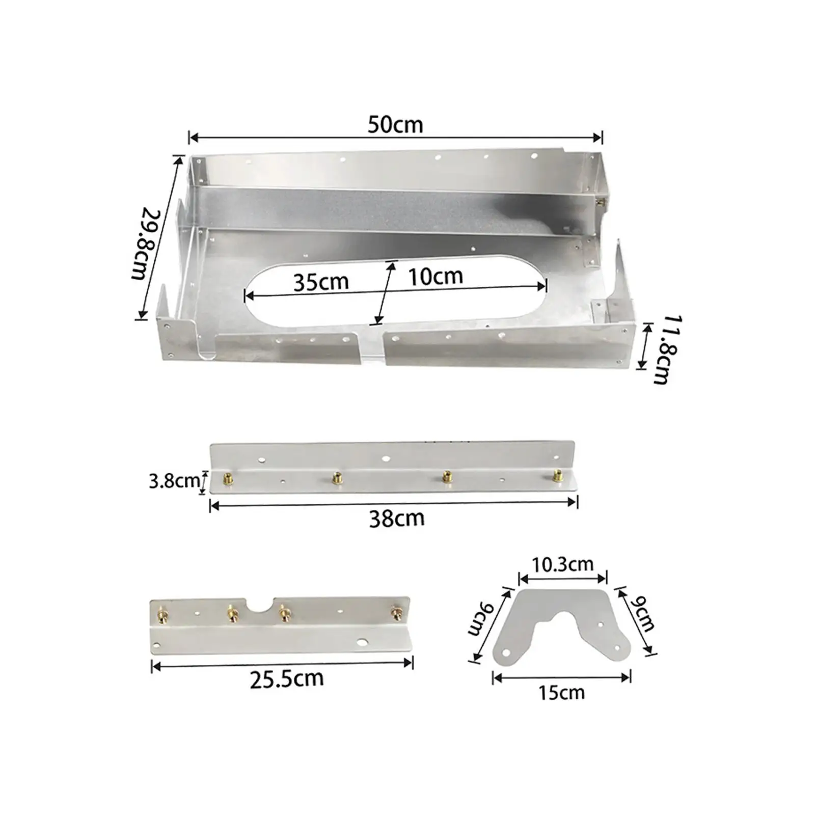 

Catalytic Converter Protection Shield Aluminum Alloy for Honda Element 2.4L 2003-2011 Replace Parts High Performance