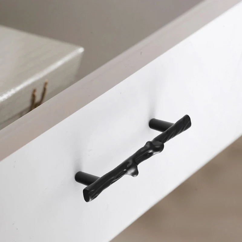 Ручка для мебели в виде ветки дерева креативная кухонная фурнитура ручки шкафов