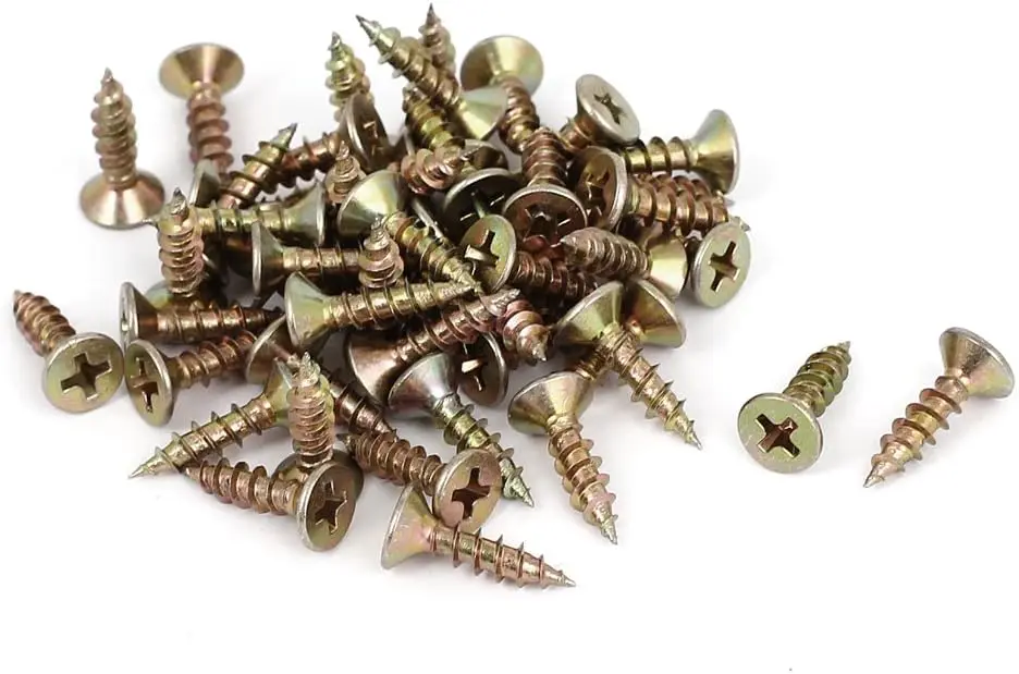 

Keszoox 4mmx16mm Phillips Flat Head Sheet Self Tapping Drilling Screws 50pcs