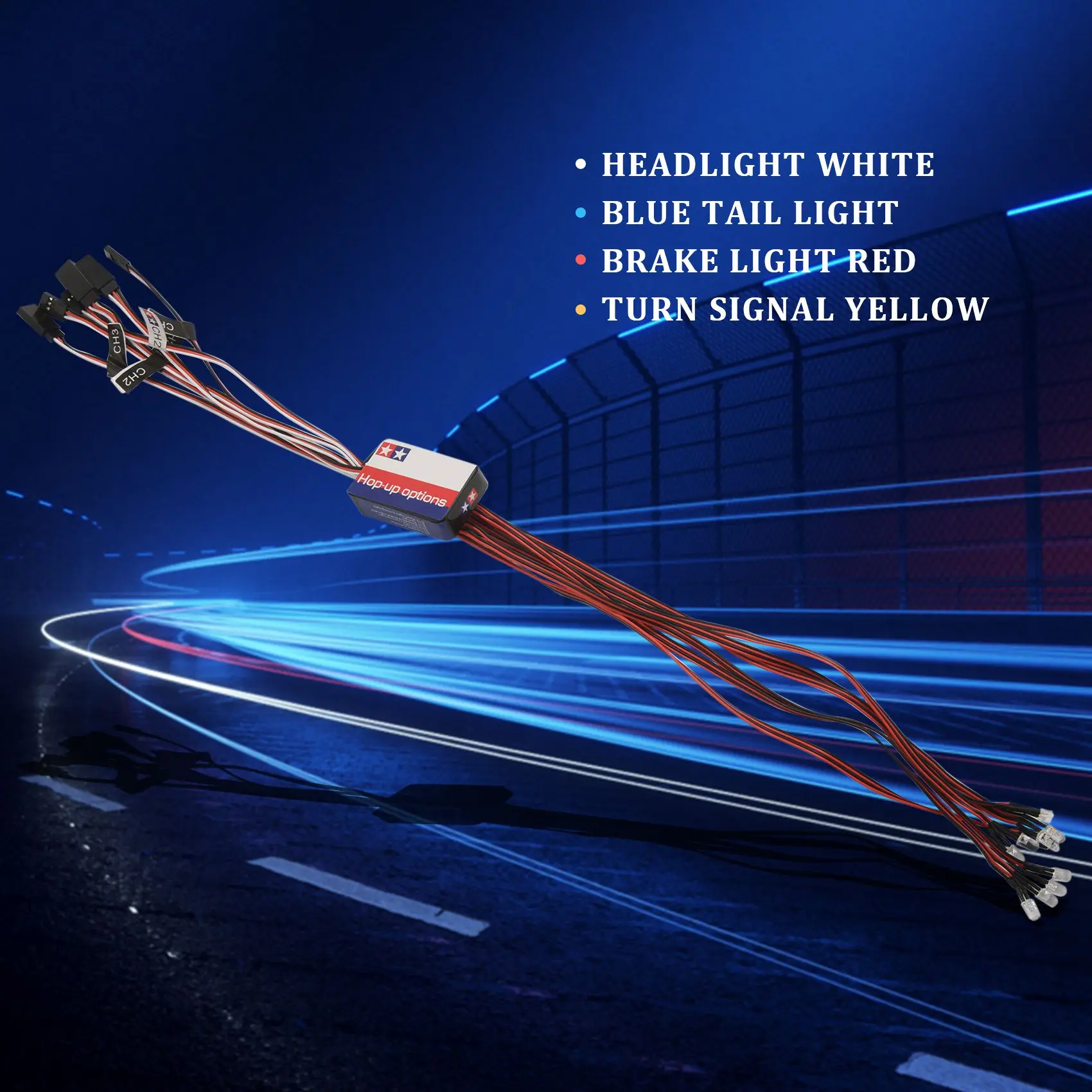 12 лампочек набор рулевого тормоза вспышка для моделей масштаба 1/10