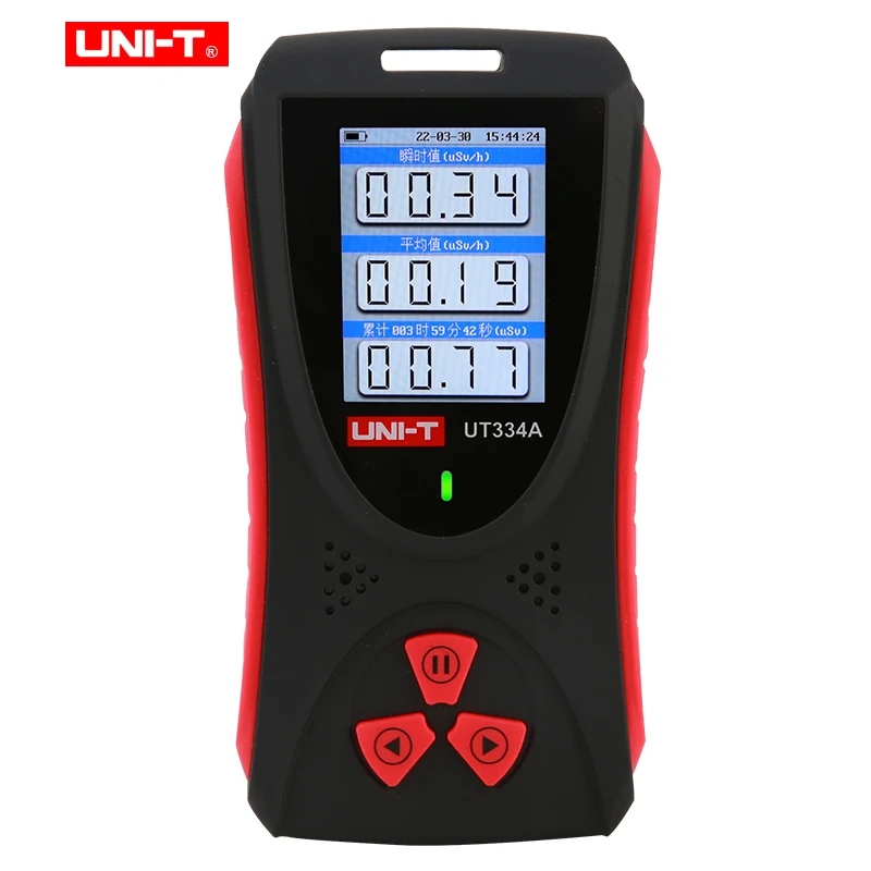 

UNI-T UT334A High-sensitivity Radiation Dosimeter Alarm X-ray Beta Nuclear Geiger Counter Electromagnetic EMF Meter