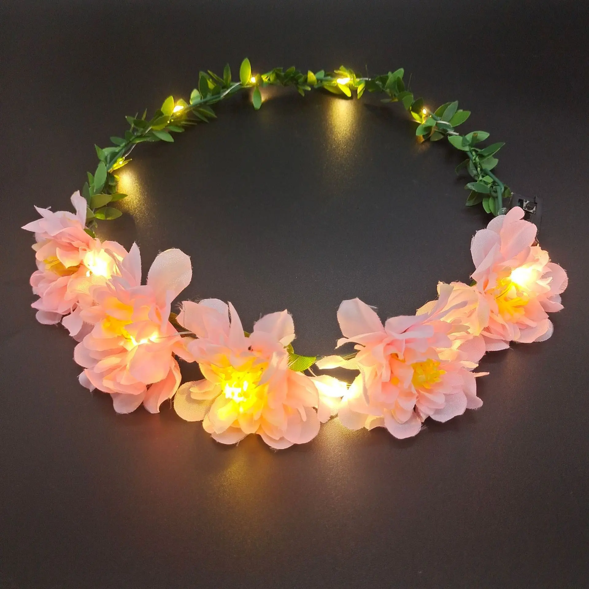 

Светящийся цветочный венок LED, 65 см
