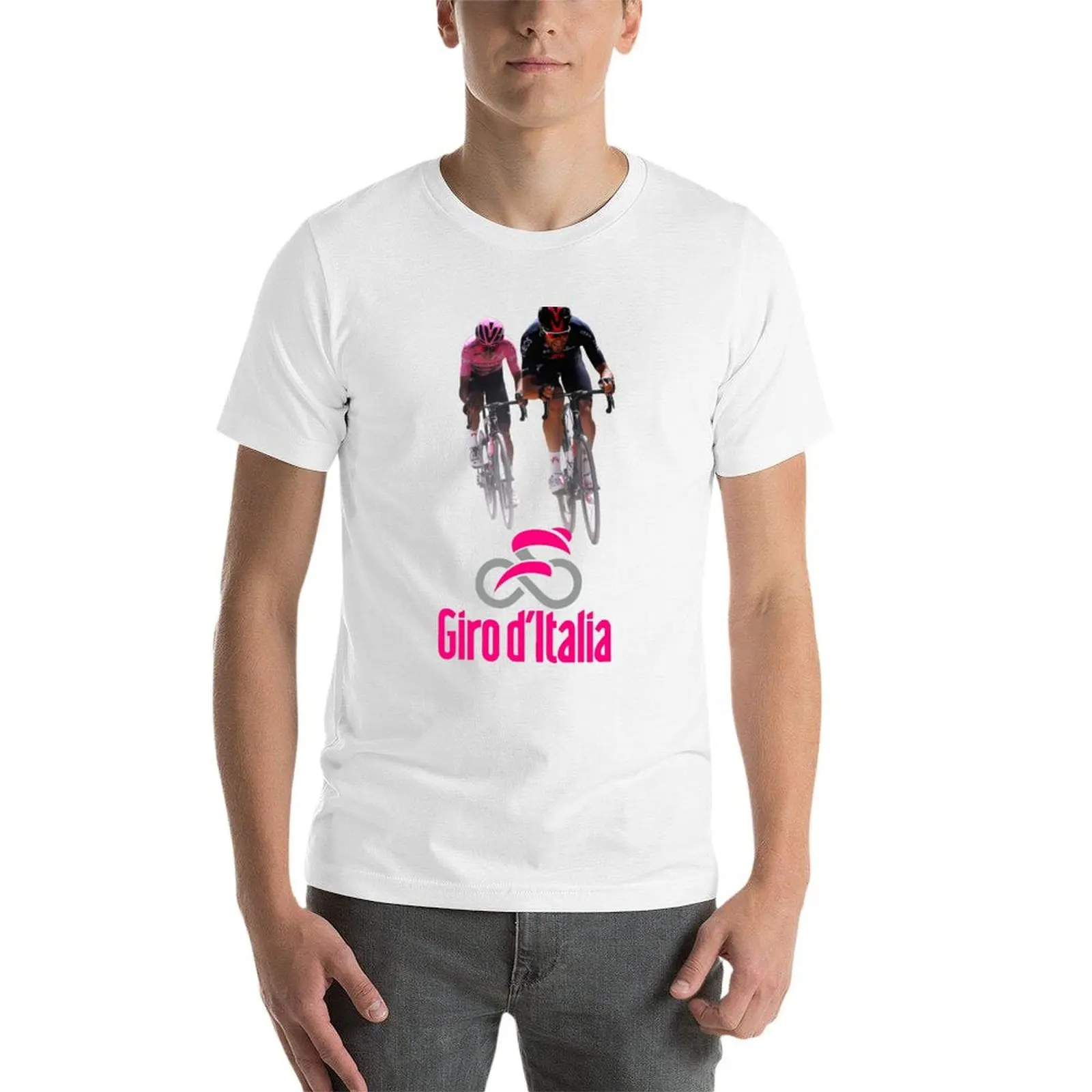 Фото Футболка Giro d'Italia, мужская футболка, хлопковая футболка, персонализированная футболка с аниме-принтом, футболка №3