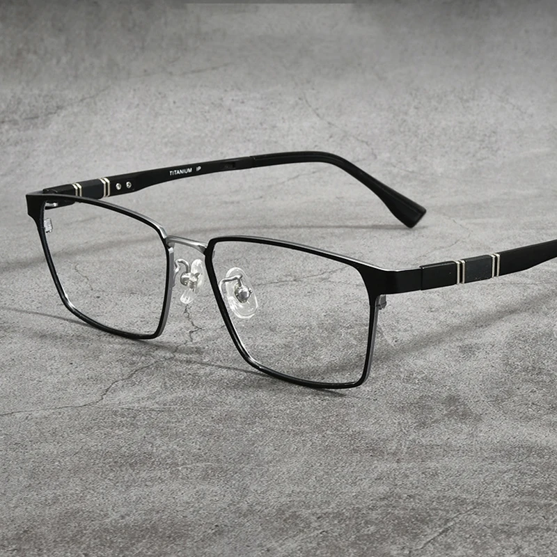 Новое поступление модные полные оправы чистые искусственные очки для мужчин и