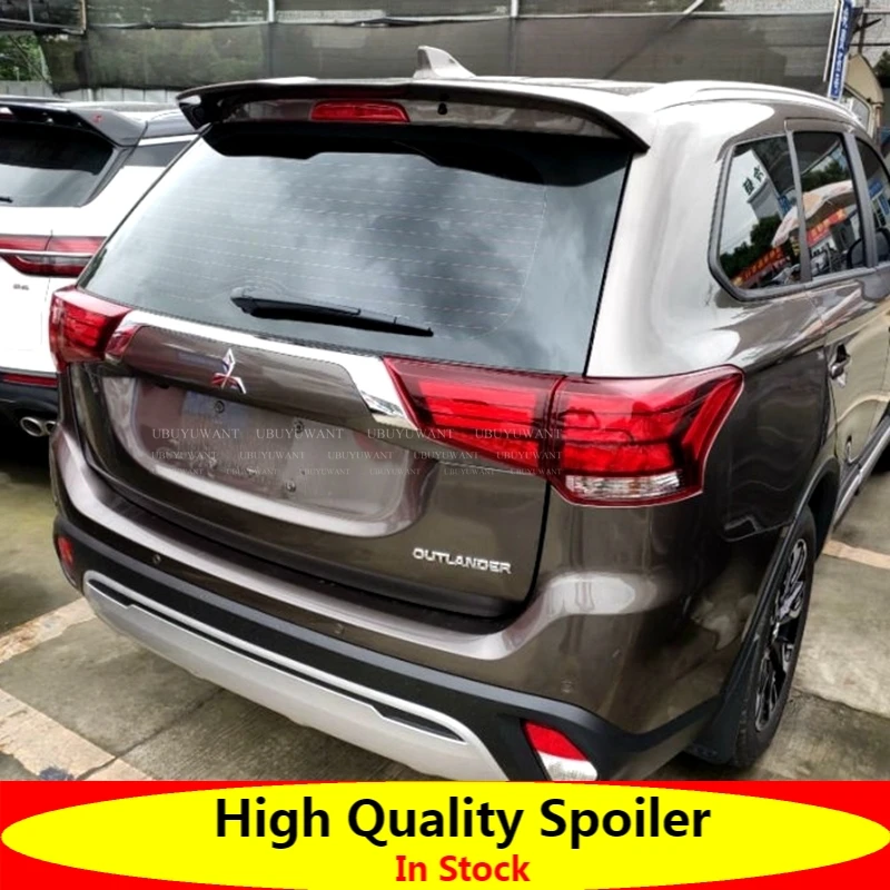 

Для Mitsubishi Outlander 2013, 2014, 2015, 2016, 2017, 2018, 2019, белый, красный задний багажник, губа, крыло, хвост, черный спойлер, Стайлинг автомобиля
