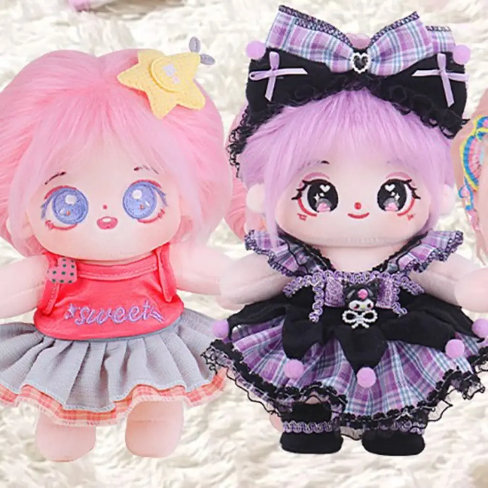 Игрушка принцессы телесного цвета 20 см кукла без скелета IDol плюшевая безрамная