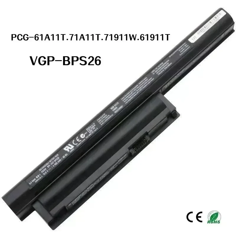 100% оригинал 5300 мАч для Sony VGP-BPS26 BPL26 CA26EC EG38 PCG-61A11T PCG-71A11T PCG-71911W PCG-61911T PCG-71911X