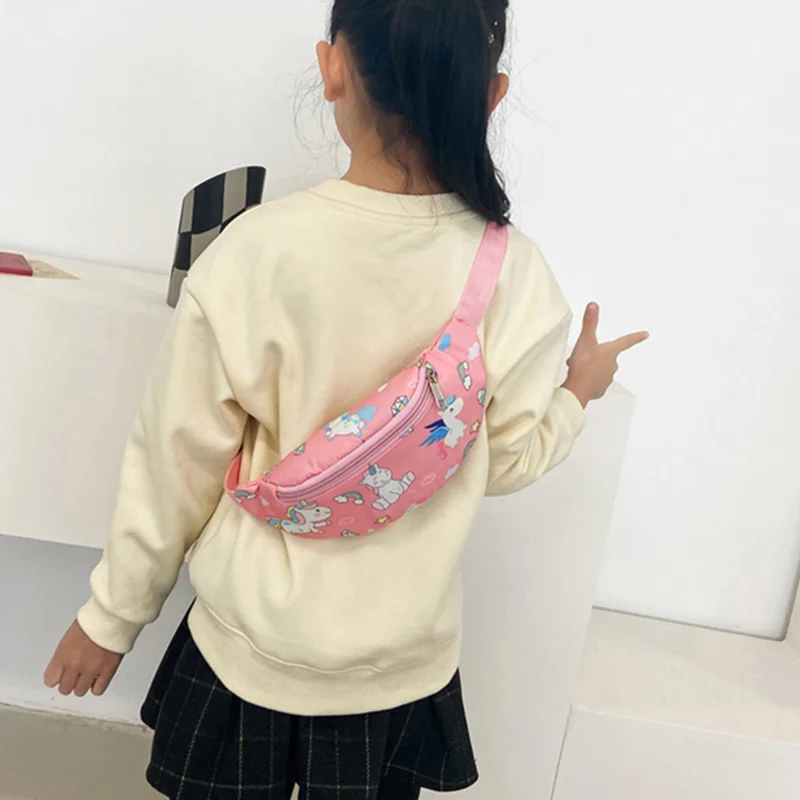 Детская поясная сумка из качественной ткани Оксфорд нагрудной мешок для девочек