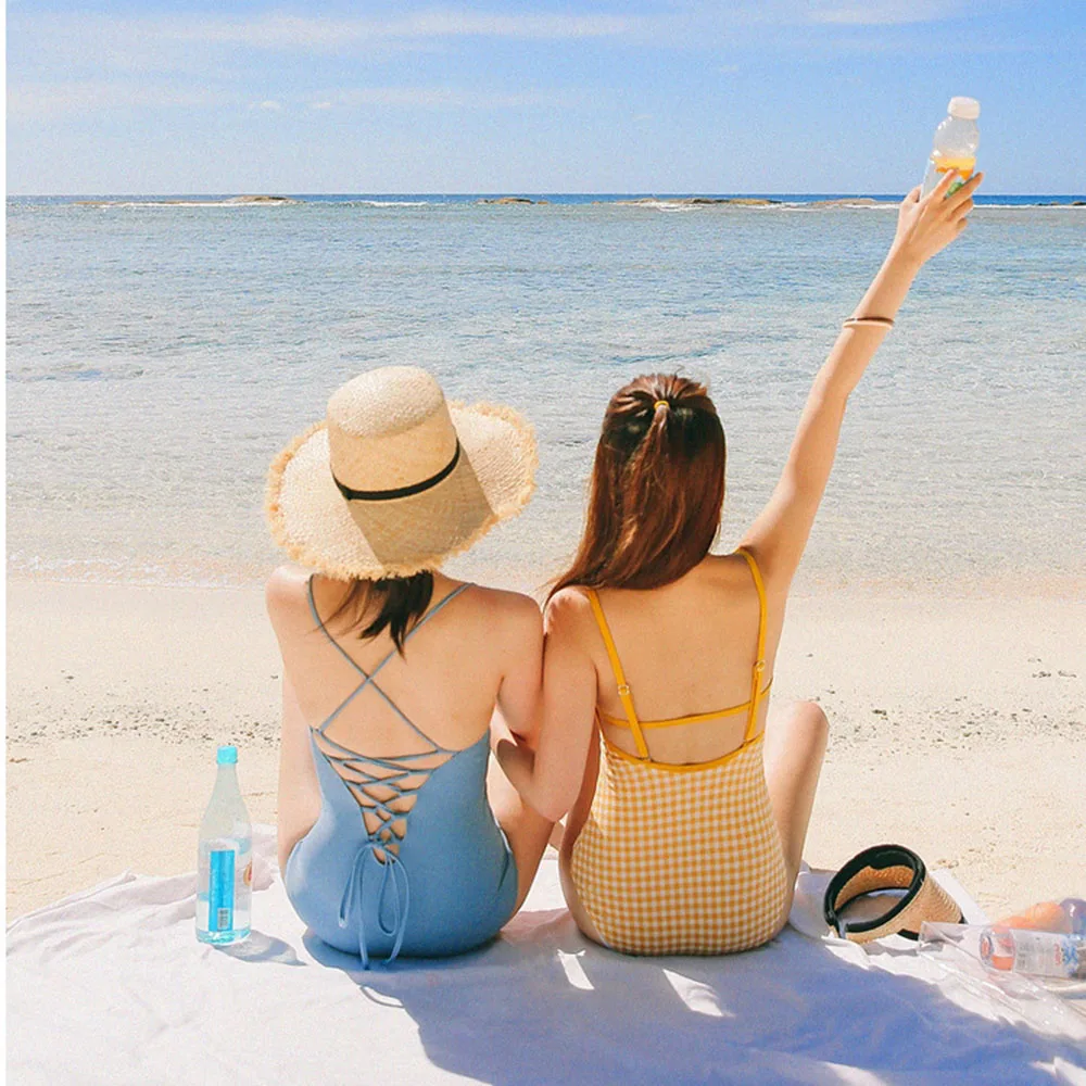 Монокини женское Спортивное с эффектом пуш-ап и высокой посадкой |