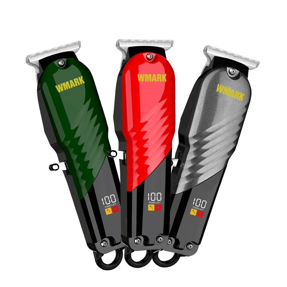 

2023 New WMARK NG-312 Rechargeable Detail Trimmer with T-wide Blade 3 Color for Choice