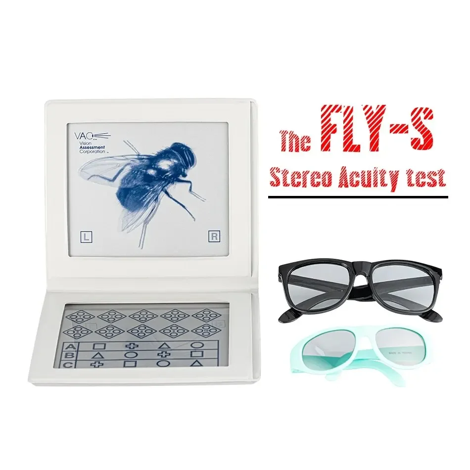 Фото Оптометрический стерео тест Fly Vision (SO001) для оценки сброса бруттовых стереопсисов и карт с точной глубиной процентов для экзаменов глаз №3