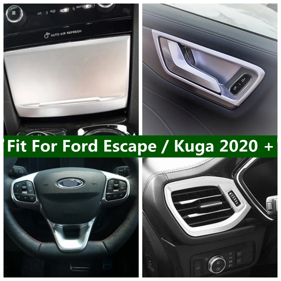 

Air AC Vent Outlet / Head Lights Switch / Center Control Panel Cover Trim For Ford Escape / Kuga 2020 - 2022 Matte Accessories
