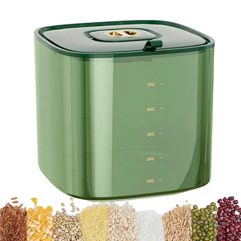 

Rice Storage Container Rice Storage Bin Dispenser Cereal Dry Food Rice Bucket Leakproof Rice Storage Tank For Flour Pantry