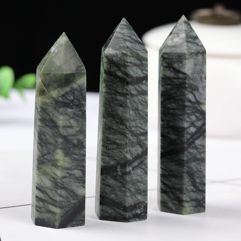 

Grey forest stone tower NATUR STONE Home Decor CRYSTAL GIFT ORNAMENT natural minerals raw crystal feng shui Healing Crystal