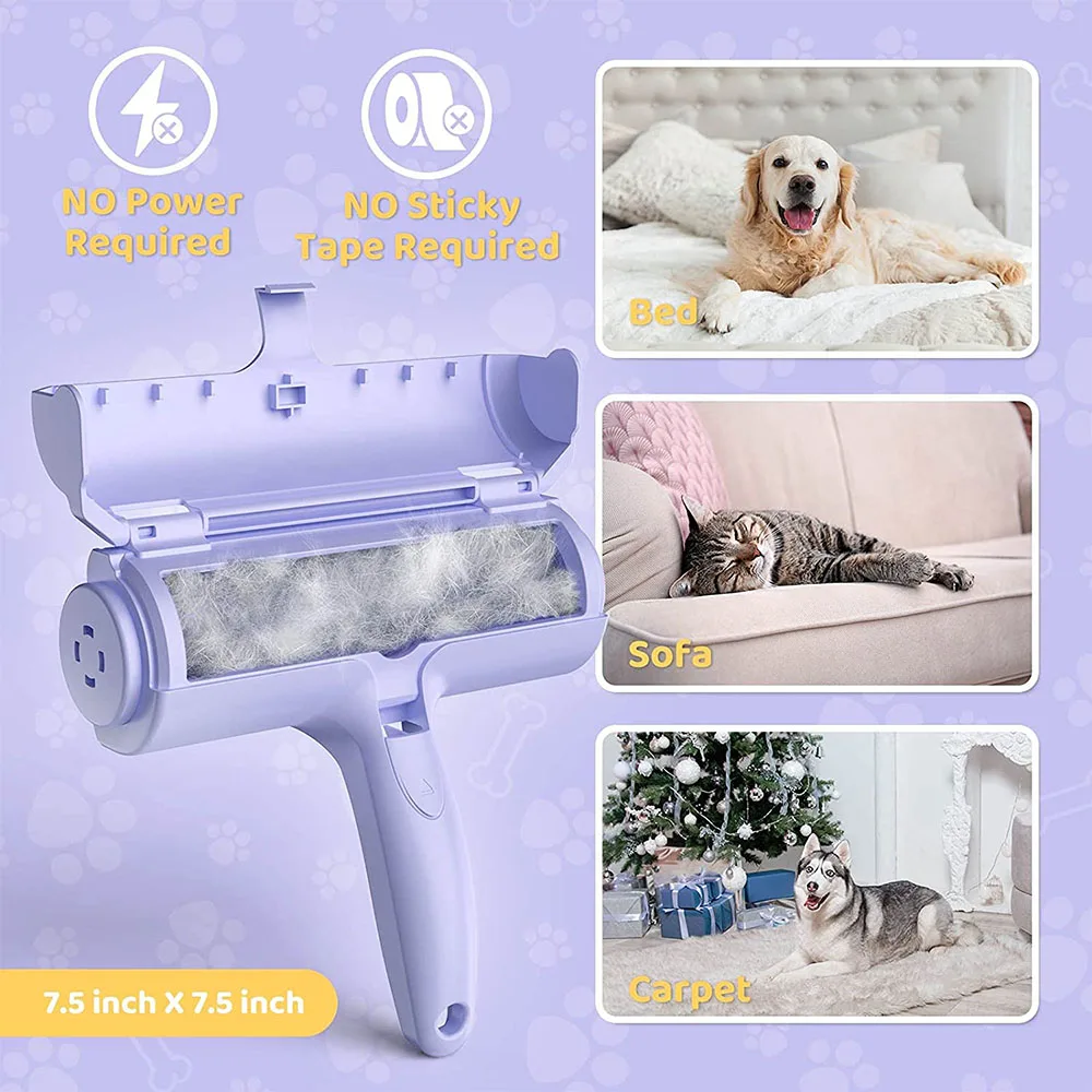 Средство для удаления шерсти домашних животных ролик собак и кошек с