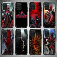 bandai marvel superhero deadpool phone case for samsung galaxy s21 plus ultra s20 fe m11 s8 s9 plus s10 5g lite 2020