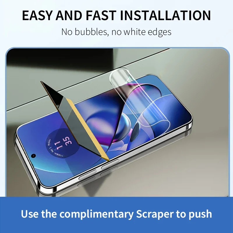 3-5 шт. Взрывозащищенная Гидрогелевая пленка HD для Motorola Moto G64 G54 G34 G24 G14 G04 G04S G84 G55 G45 G60