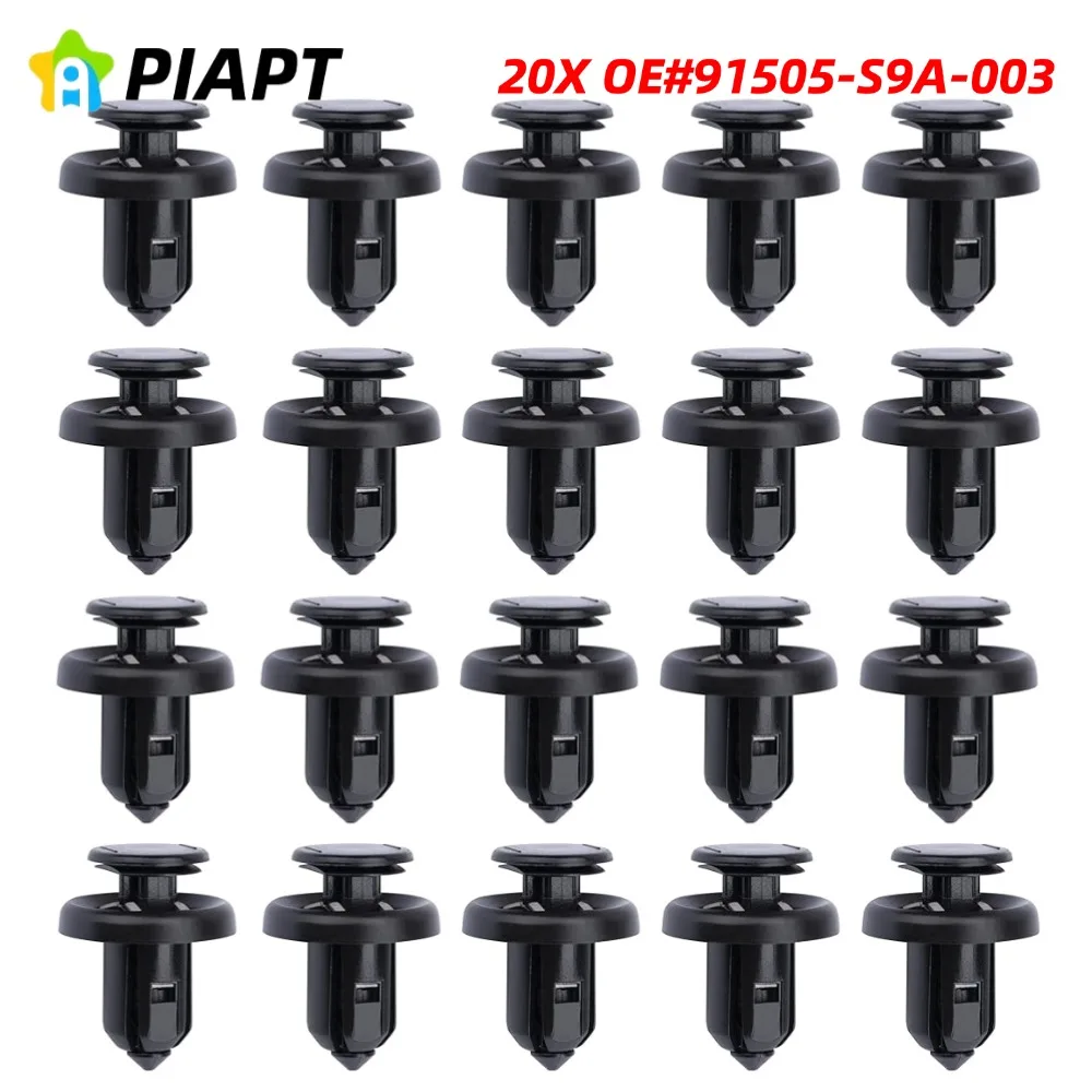 20 шт. OE # 91506-S9A-003 91505-S9A-003 Зажимы для решетки бампера и крыла для Honda Acura Accord Civic CR-V Odyssey MDX RDX