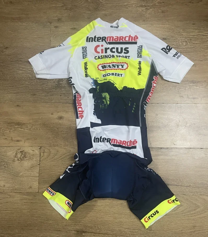 Комбидресс лазерной резки INTERMARCHÉ-WANTY TEAM L035 короткий велокостюм Джерси