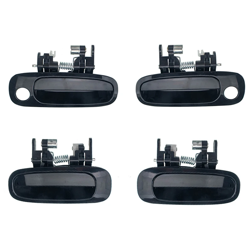 

4Pcs Outside Black Right Left Front Rear Outer Door Handles For Toyota Corolla 98-02 Car Exterior Styling