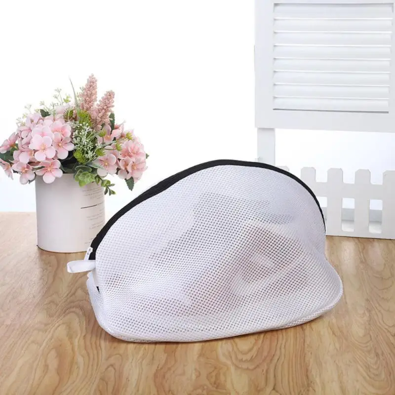 

Modern Simple Mesh Clothes Organizer With Zips Anti-deformation Shoe Washing Bag Airing Dry Tools Portable Polyester Laundry Bag