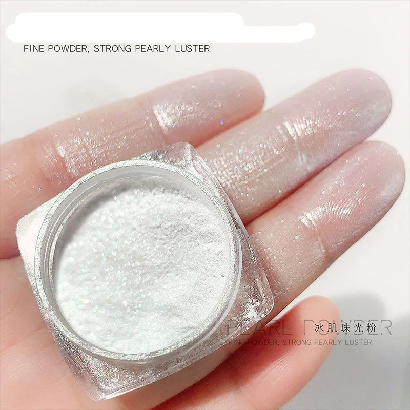 

1 Box Shimmer Mermaid Nail Glitter Powder Shining Pearl Pigment Aurora Holographic Dust Paillette Nails Decoration Manicure