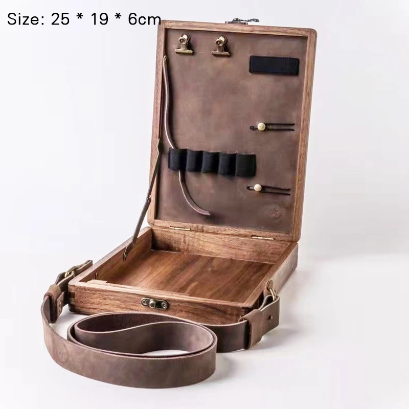 

Painter Messenger Bag Wooden Box with Latch Art Creation Sketch Writing Stand with Latch Sketch Writing Stand Wooden gass