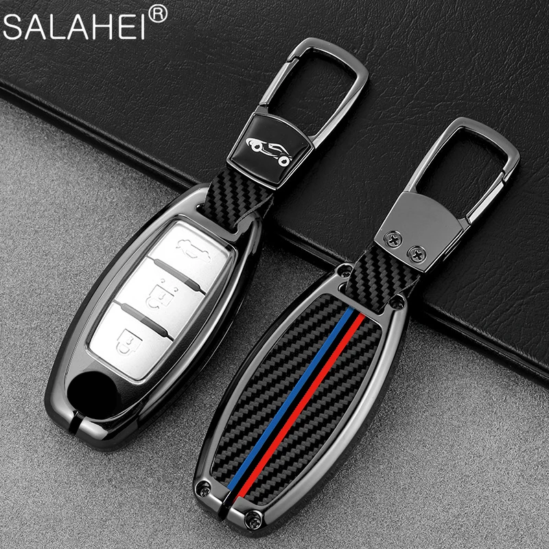 

Zinc Alloy+leather Car Remote Key Case Cover For Nissan Qashqai J10 J11 X-Trail t31 t32 kicks Tiida Pathfinder Murano Note Juke