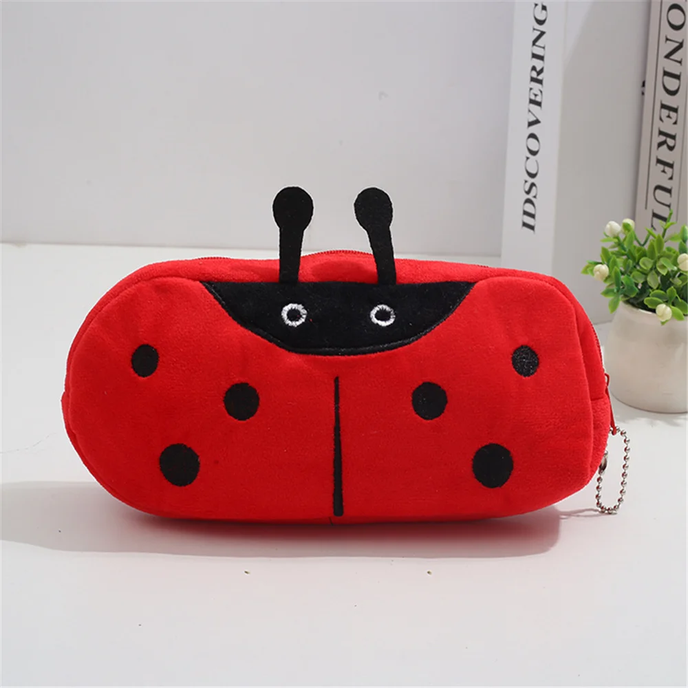 Бесплатная доставка Ladybug плюшевая Сумочка для монет Подарочный Кошелек |